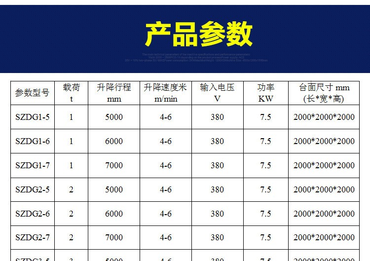 开云开户平台直顶式液压升降机 标准型升降机 固定式升降台